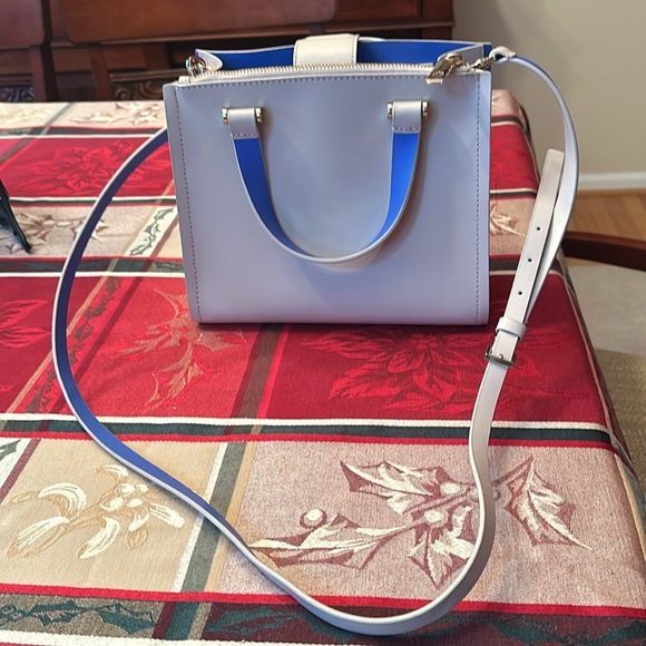 Kate Spade handbag beige with inside blue accent color in very good condition - Picture 5 of 11